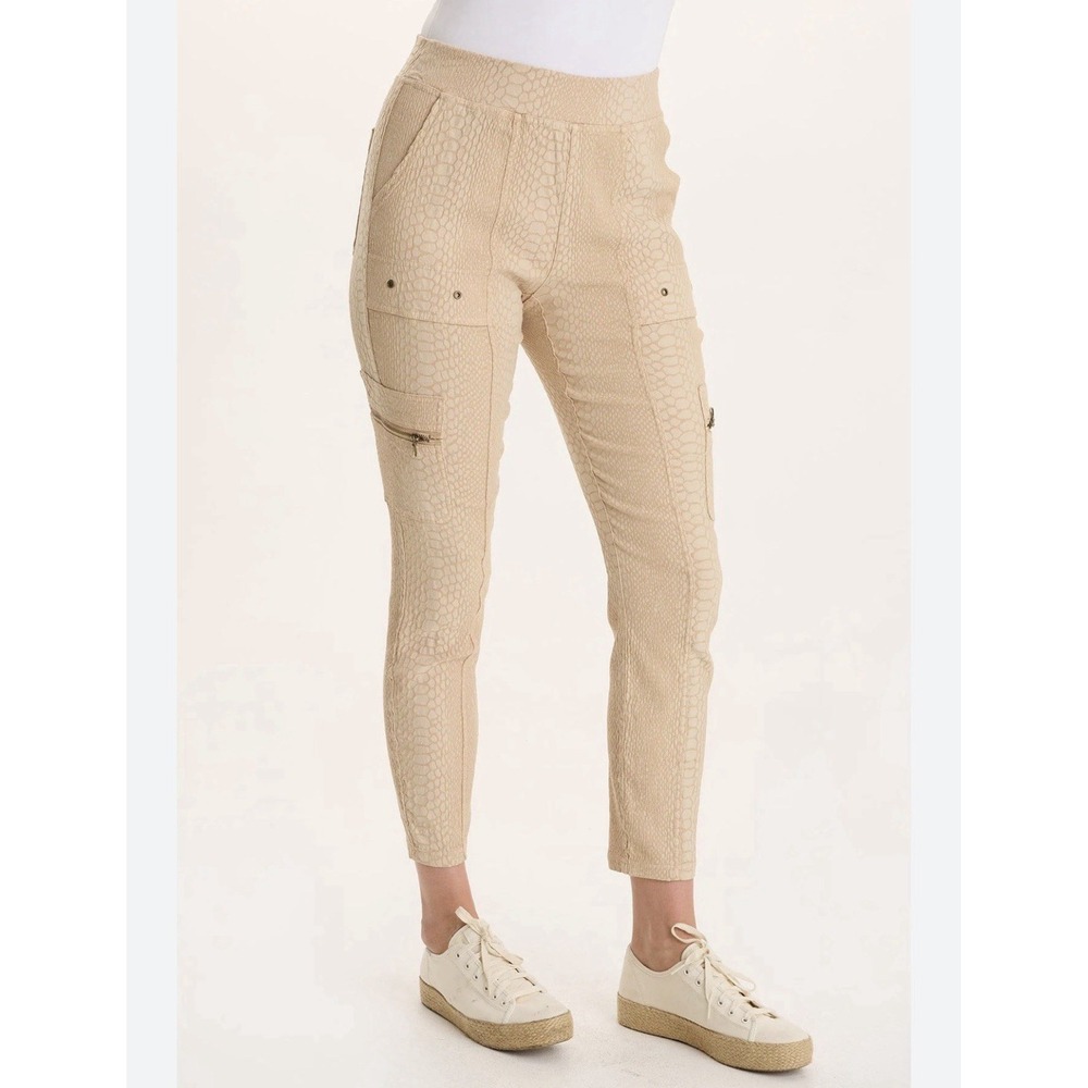 XCVI Gamlin Textured Camille Jacquard Stone M Elevated Legging Cargo Snakeskin
